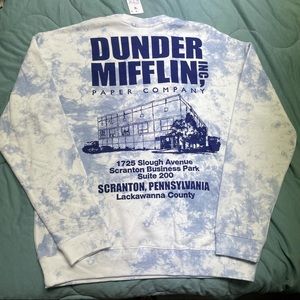 The office Dunder Mifflin Tiedye Sweatshirt SizeM